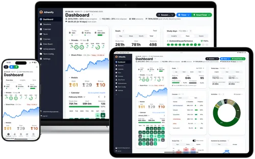 Athenify Lernzeit-Tracking App für Medizin Physikum